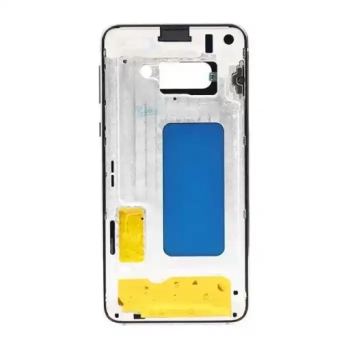 Samsung Uyumlu Galaxy S10E G970 Kasa Kapak Beyaz Çıtalı
