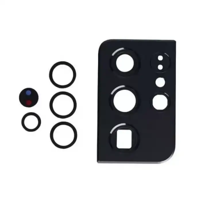 Samsung Uyumlu Galaxy S21 Ultra 5G G998 Kamera Lensi Siyah