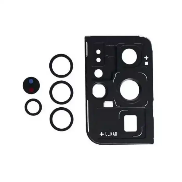 Samsung Uyumlu Galaxy S21 Ultra 5G G998 Kamera Lensi Siyah