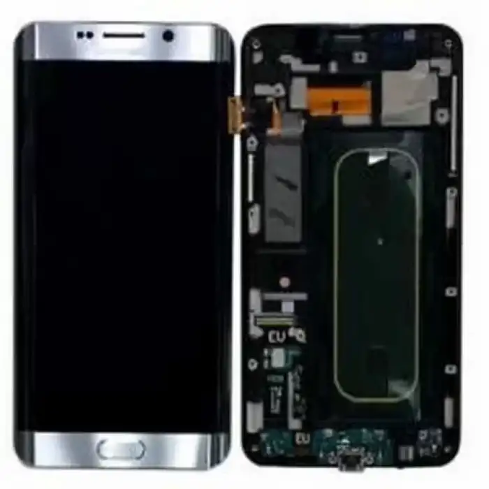 Samsung Uyumlu Galaxy S6 Edge Plus G928 Lcd Ekran Dokunmatik Gümüş Servis Gh97-17852D
