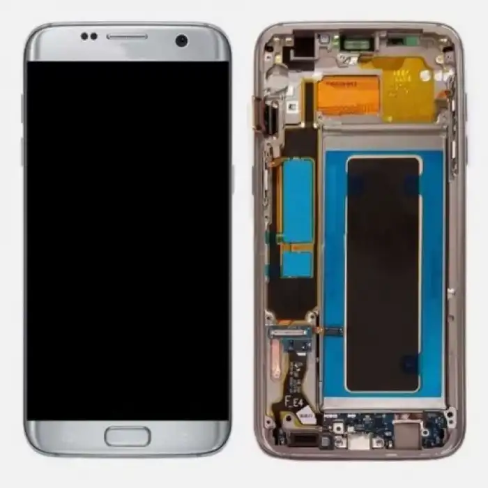 Samsung Uyumlu Galaxy S7 Edge G935 Lcd Ekran Dokunmatik Gümüş Revizyonlu