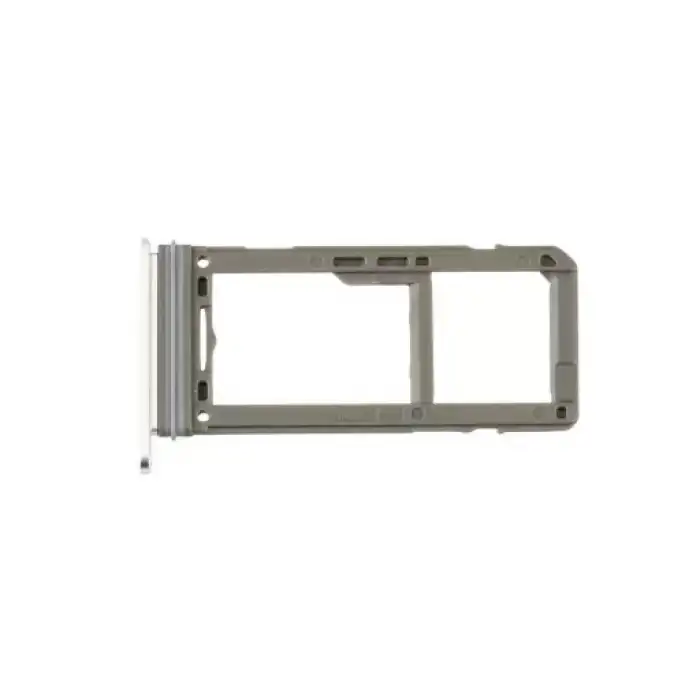 Samsung Uyumlu Galaxy S9 Plus G965 Sim Kart Tepsisi Silver Çift