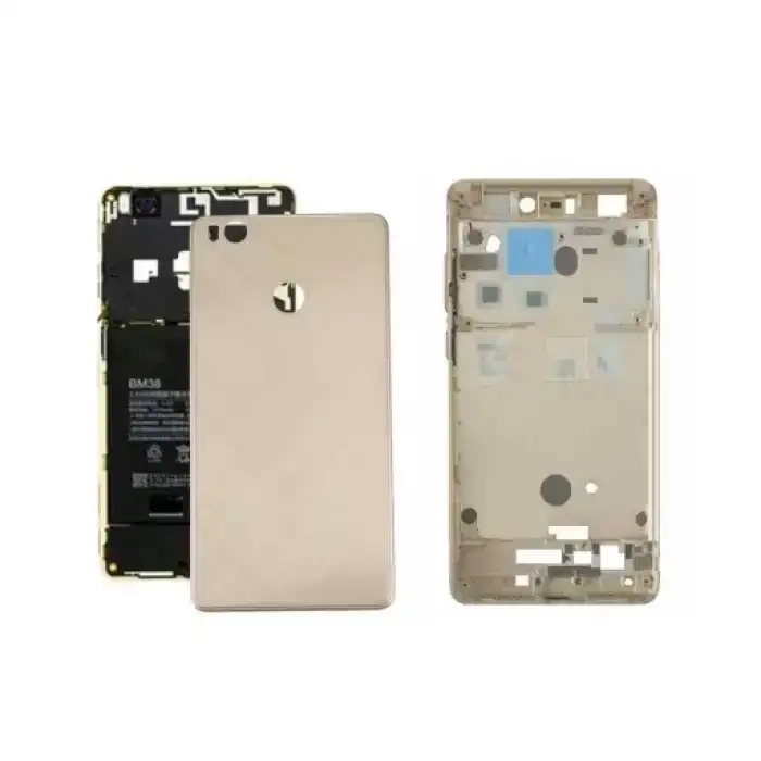 Xiaomi Uyumlu Mi 4S Kasa Kapak Gold Çıtalı