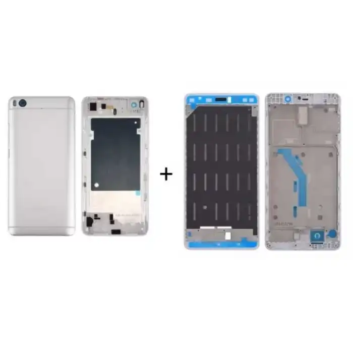 Xiaomi Uyumlu Mi 5S Kasa Kapak Beyaz Çıtalı