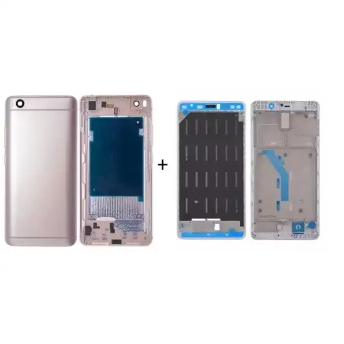 Xiaomi Uyumlu Mi 5S Kasa Kapak Gold Çıtalı