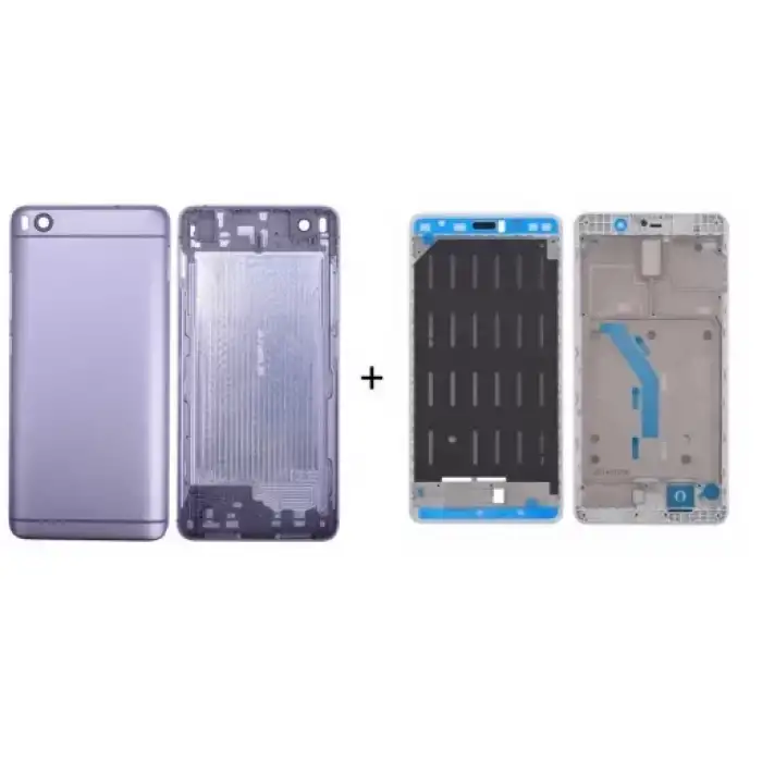 Xiaomi Uyumlu Mi 5S Kasa Kapak Siyah Çıtalı