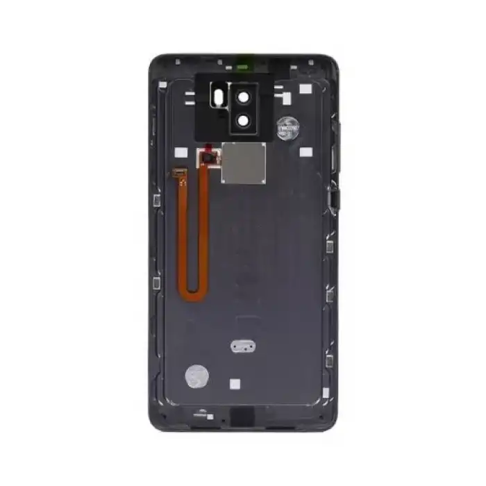 Xiaomi Uyumlu Mi 5S Plus Kasa Kapak Siyah Çıtalı