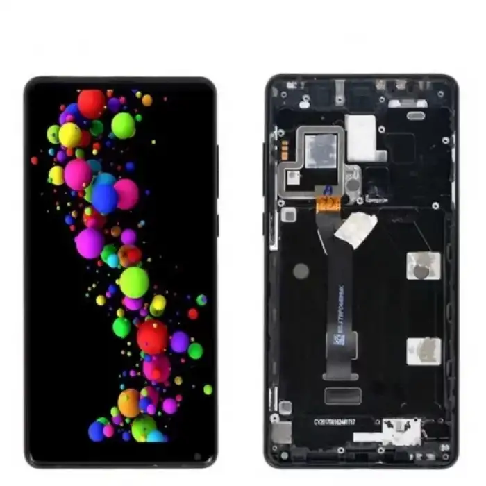 Xiaomi Uyumlu Mi Mix 2 Lcd Ekran Dokunmatik Siyah Çıtalı Servis