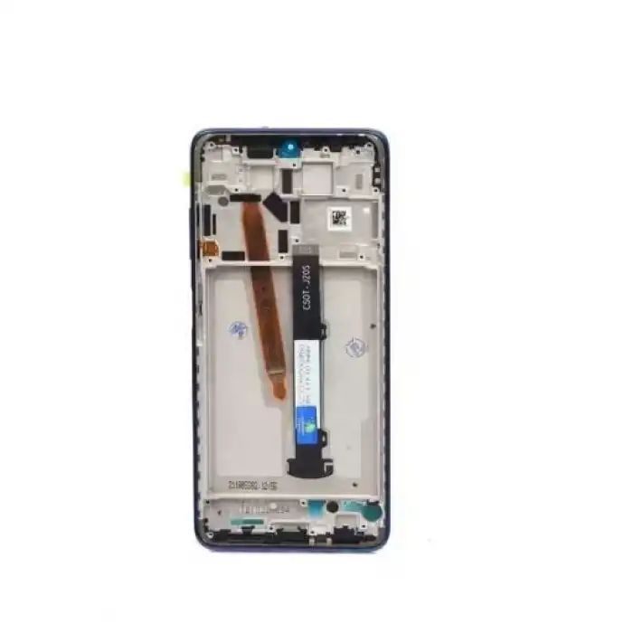 Xiaomi Uyumlu POCO X3 Pro Lcd Ekran Dokunmatik Mavi Çıtalı Servis