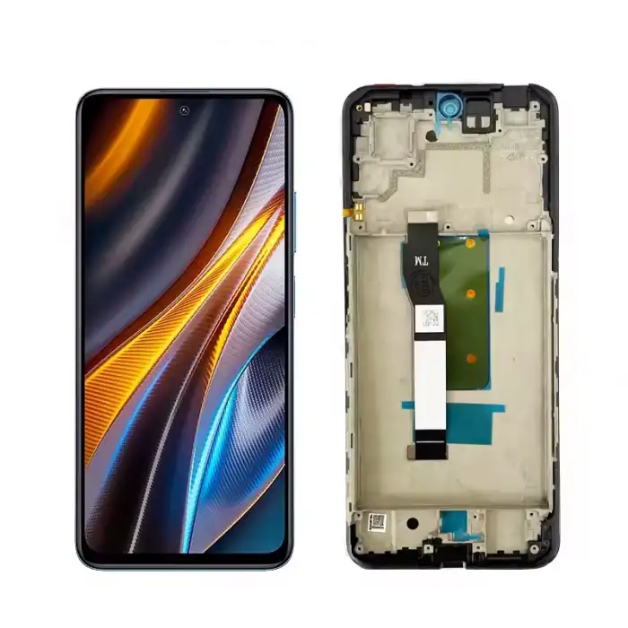 Xiaomi Uyumlu POCO X4 Gt Lcd Ekran Dokunmatik Siyah Çıtalı