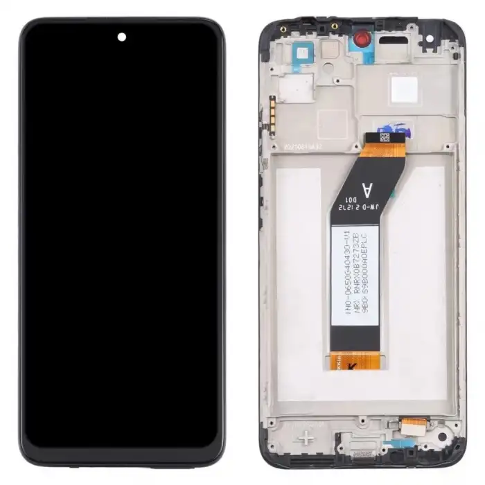 Xiaomi Uyumlu Redmi 10 2022 Lcd Ekran Dokunmatik Siyah Çıtalı