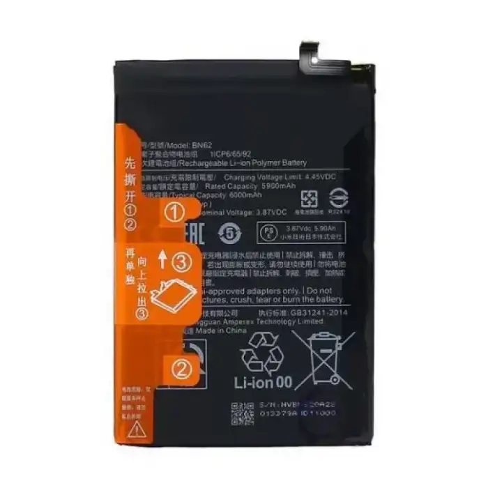 Xiaomi Uyumlu Redmi 9T Batarya Bn62