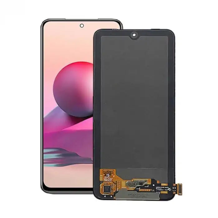 Xiaomi Uyumlu Redmi Note 10S 4G Lcd Ekran Dokunmatik Siyah Çıtasız TFT Kalite