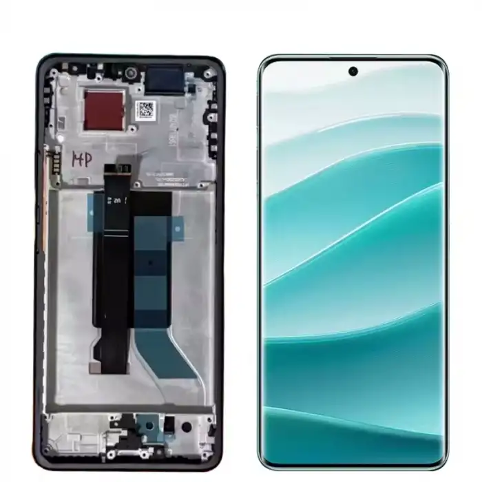 Xiaomi Uyumlu Redmi Note 14 Pro 4G Lcd Ekran Dokunmatik Mavi Çıtalı Servis