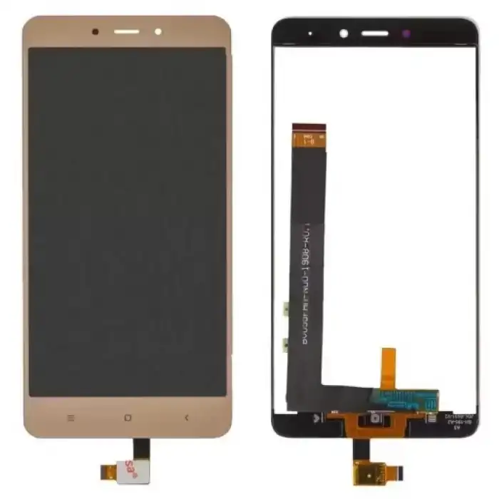 Xiaomi Uyumlu Redmi Note 4 Lcd Ekran Dokunmatik Gold Çıtasız