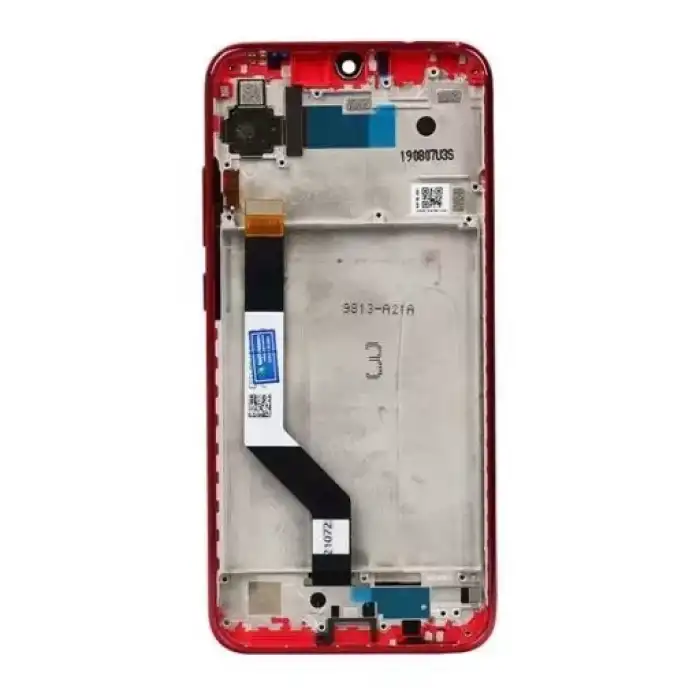 Xiaomi Uyumlu Redmi Note 7 Pro Lcd Ekran Dokunmatik Kırmızı Çıtalı