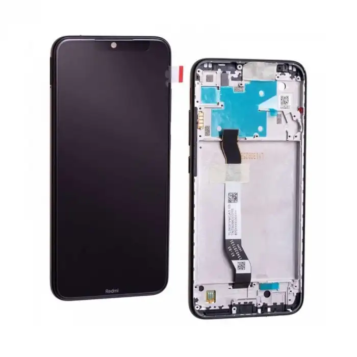 Xiaomi Uyumlu Redmi Note 8 Lcd Ekran Dokunmatik Siyah Çıtalı Servis Logo