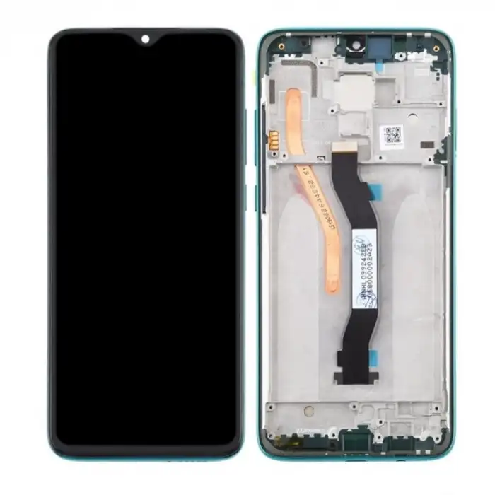 Xiaomi Uyumlu Redmi Note 8 Pro Lcd Ekran Dokunmatik Yeşil Çıtalı Tek Hatlı