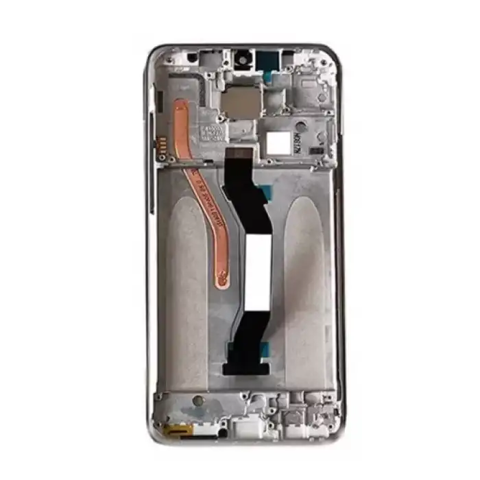 Xiaomi Uyumlu Redmi Note 8 Pro Lcd Ekran Dokunmatik Silver Çıtalı Tek Hatlı