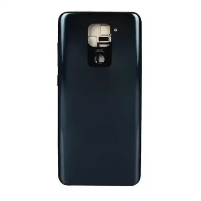Xiaomi Uyumlu Redmi Note 9 Kasa Kapak Siyah Çıtalı
