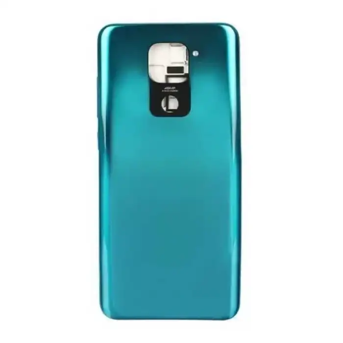 Xiaomi Uyumlu Redmi Note 9 Kasa Kapak Yeşil Çıtalı