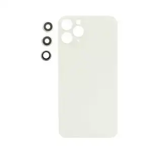 Apple Uyumlu iPhone 11 Pro Arka Kapak Kamera Lensli Beyaz