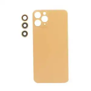 Apple Uyumlu iPhone 11 Pro Arka Kapak Kamera Lensli Gold