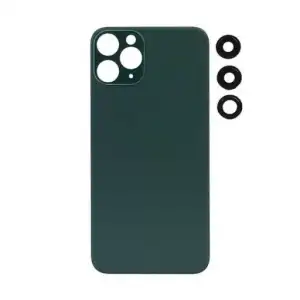 Apple Uyumlu iPhone 11 Pro Max Arka Kapak Kamera Lensli Yeşil