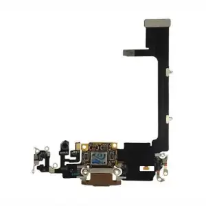 Apple Uyumlu iPhone 11 Pro Şarj Soketli Mikrofon Filmi Flex Gold Servis