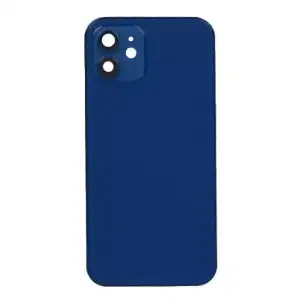 Apple Uyumlu iPhone 12 Kasa Kapak Mavi Boş