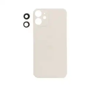 Apple Uyumlu iPhone 12 Mini Arka Kapak Kamera Lensli Beyaz