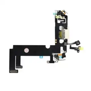 Apple Uyumlu iPhone 12 Mini Şarj Soketli Mikrofon Filmi Flex Beyaz