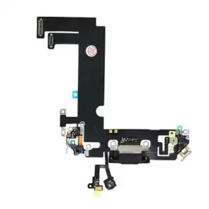 Apple Uyumlu iPhone 12 Mini Şarj Soketli Mikrofon Filmi Flex Siyah