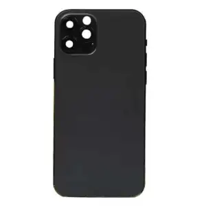 Apple Uyumlu iPhone 12 Pro Kasa Kapak Siyah Dolu