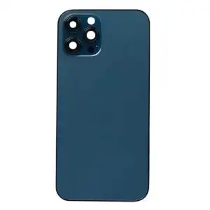 Apple Uyumlu iPhone 12 Pro Max Kasa Kapak Mavi Boş