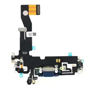 Apple Uyumlu iPhone 12 Şarj Soketli Mikrofon Filmi Flex Mavi