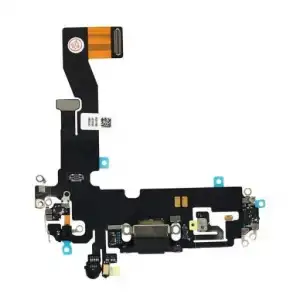 Apple Uyumlu iPhone 12 Şarj Soketli Mikrofon Filmi Flex Siyah
