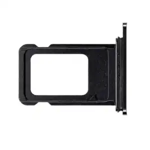 Apple Uyumlu iPhone Xs Max Sim Kart Tepsisi Siyah Çift Simli