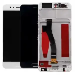 Huawei Uyumlu P10 Lcd Ekran Dokunmatik Beyaz Çıtalı