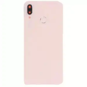 Huawei Uyumlu P20 Lite Arka Kapak Kamera Lensli Parmak Okuyuculu Rose
