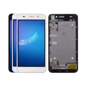 Huawei Uyumlu Y6 Lcd Ekran Dokunmatik Gold Çıtalı