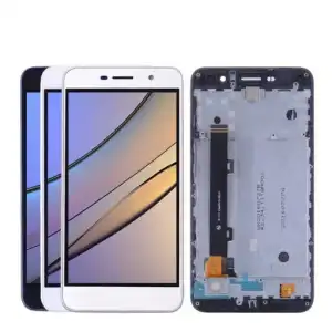 Huawei Uyumlu Y6 Pro Lcd Ekran Dokunmatik Beyaz Çıtalı