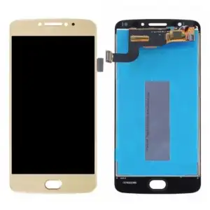 Motorola Uyumlu Moto E4 Lcd Ekran Dokunmatik Gold Çıtasız