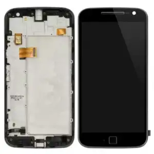Motorola Uyumlu Moto G4 Plus Lcd Ekran Dokunmatik Siyah Çıtalı