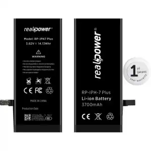 Realpower Apple Uyumlu iPhone 7 Plus Yüksek Kapasiteli Batarya 3700Mah