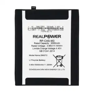 Realpower Casper Uyumlu Via M3 Batarya 3000Mah