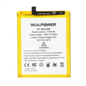 Realpower General Mobile Uyumlu Discovery Gm8 Batarya 3100Mah