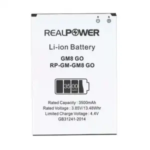 Realpower General Mobile Uyumlu Discovery Gm8 Go Batarya 3500Mah