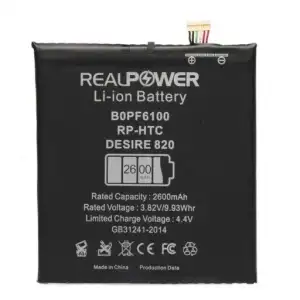 Realpower HTC Uyumlu Desire 820 Batarya 2600Mah