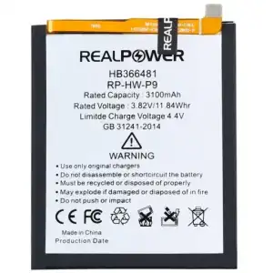 Realpower Huawei Uyumlu Honor 8 Batarya 3100Mah